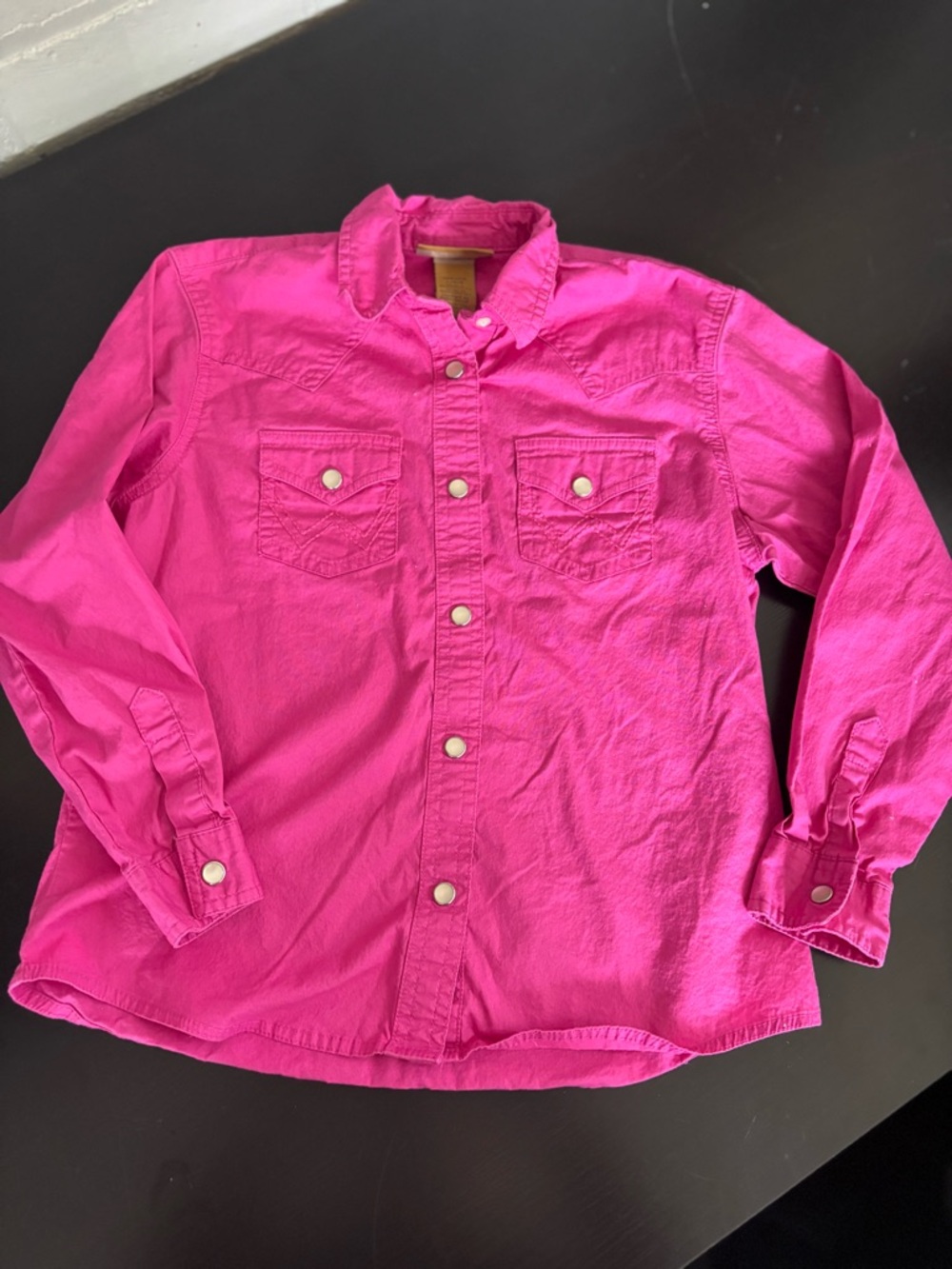 Wrangler Kids Hot Pink Button-Down Shirt